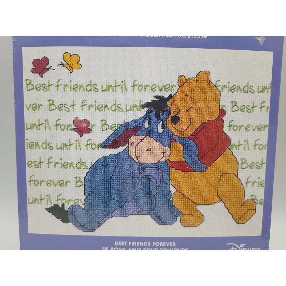 Disney Home Best Friends Forever Counted Cross Stitch Kit 1132-42 Pooh Eeyore